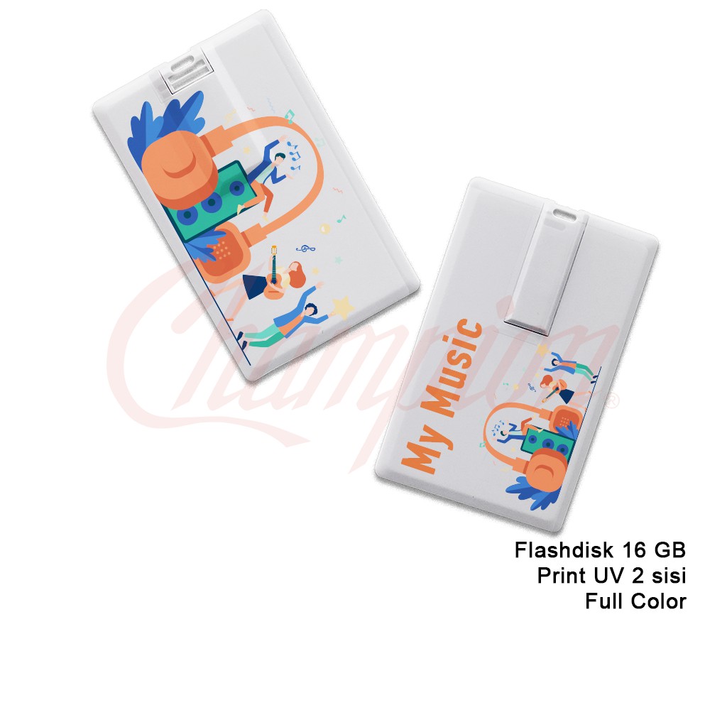 USB Flasdisk Kartu 16 gb Flasdisk card custom print Tanpa BOX Satuan