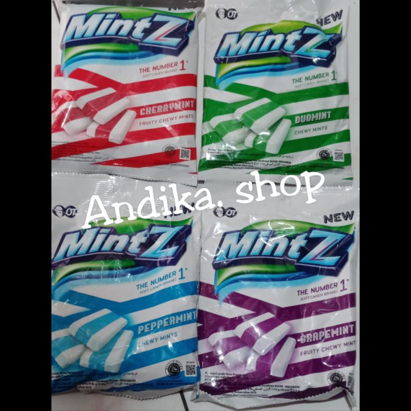 

permem mintz (grapemintz/pappermintz/Cherry/duomintz) kemasan 125gram