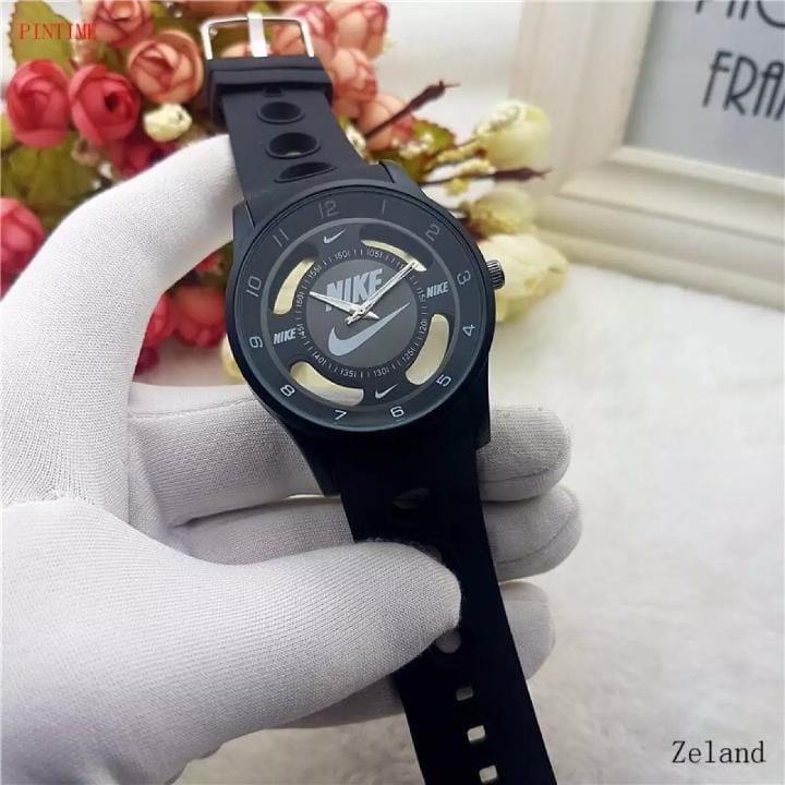 Jam Tangan Sport Quartz Analog Dial Bulat