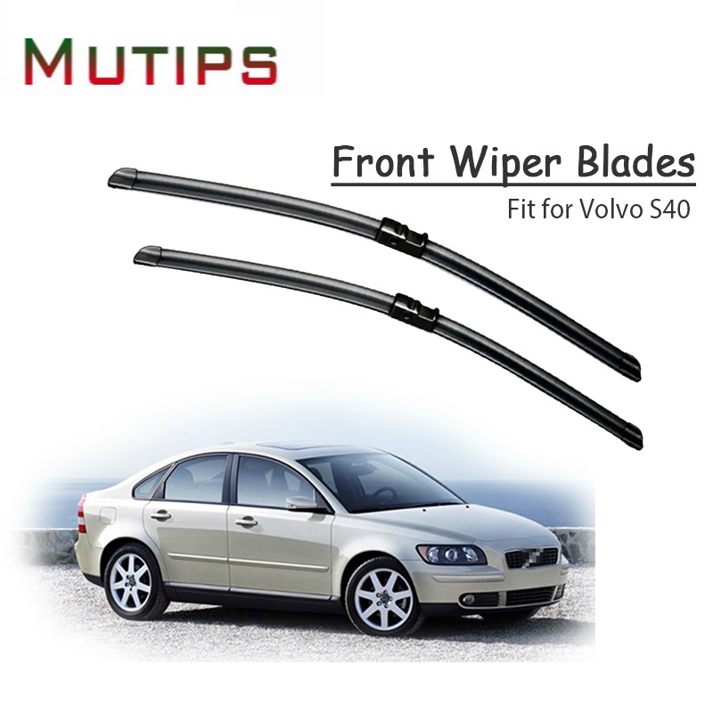 1 Set Karet Wiper Kaca Depan Mobil Untuk Volvo S40 2013 2012 2011 2009-1995