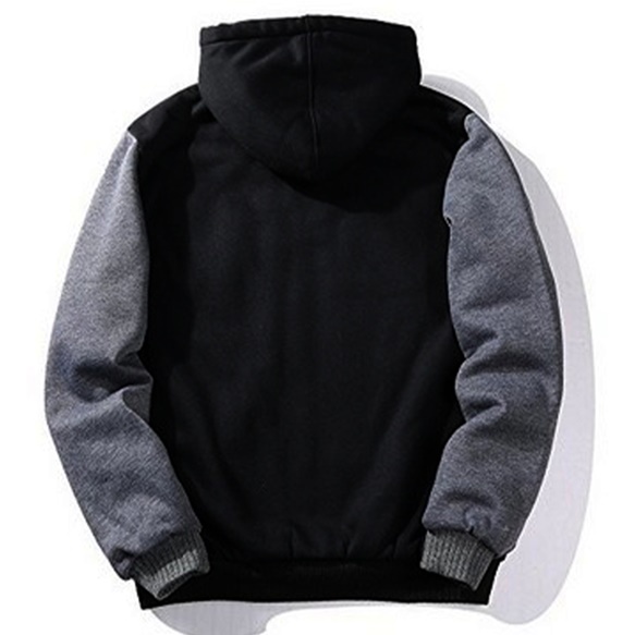 JAKET PRIA OVERSIZE HOODIE RAGLAN HITAM BIG SIZE JAKET PRIA JUMBO