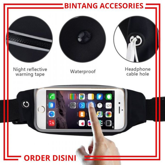 W940 TAS PINGGANG TAS SELEMPANG TAS OLAHRAGA TAS MINI KECIL TAS GYM POUCH URBAN
