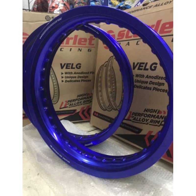 Velg supermoto biru KLX CRF 150L 300 17 Scarlet