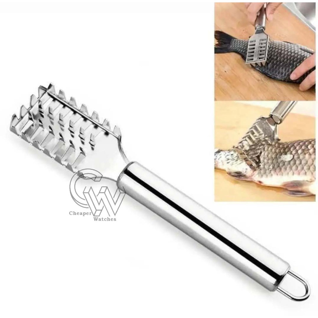 Cheaper-Alat Pembersih Pengupas Sisik Ikan Pembuang Sisik Stainless Steel Anti Karat Termurah