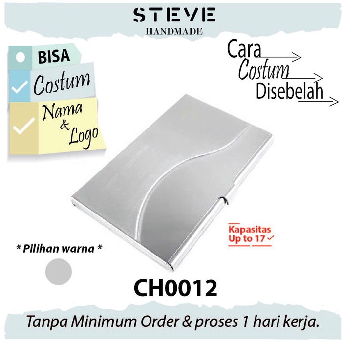 

READY Dompet Kartu Tempat Kartu Nama Name Card Holder CH0012 Custom TERLARIS