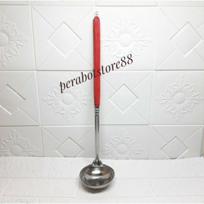 irus baso gagang kayu 40cm/centong sayur