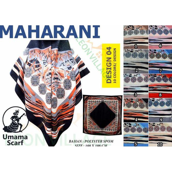 Kerudung Maharani Umama Hijab Jilbab Segi Empat Motif C4