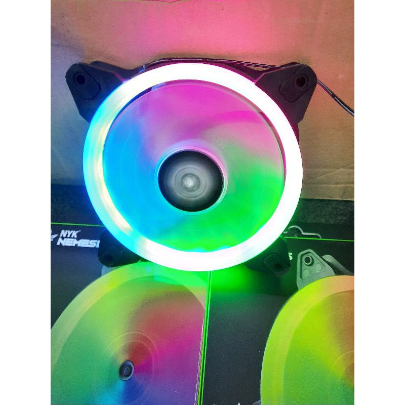 Fan Casing Lampu RGB Fan Case Rainbow