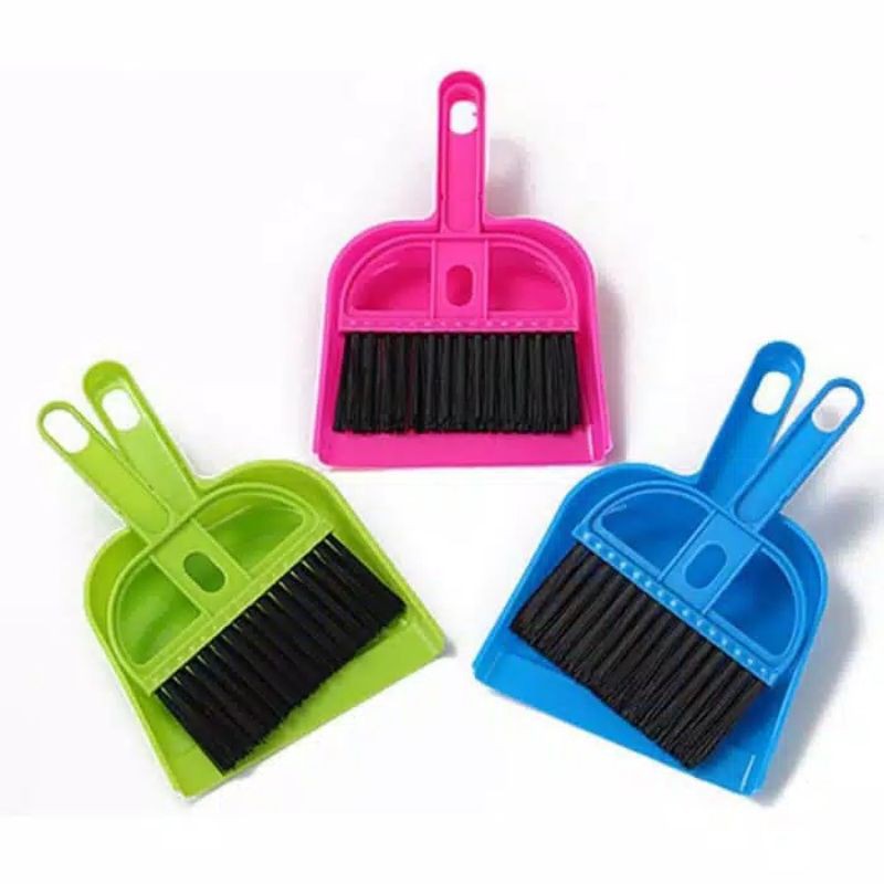 Makassar V123 sapu mini plus serokan sapu pengki mini dustpan set