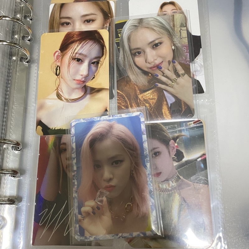 ryujin icy ice cube photocard pc + ryujin not shy + chaeryeong pc