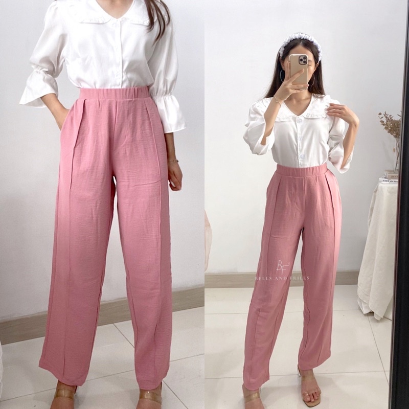 FELIS Kulot Krinkel / Celana Wanita / Loose Pants Crinkle / Celana Kringkel / Kulot Wanita P11