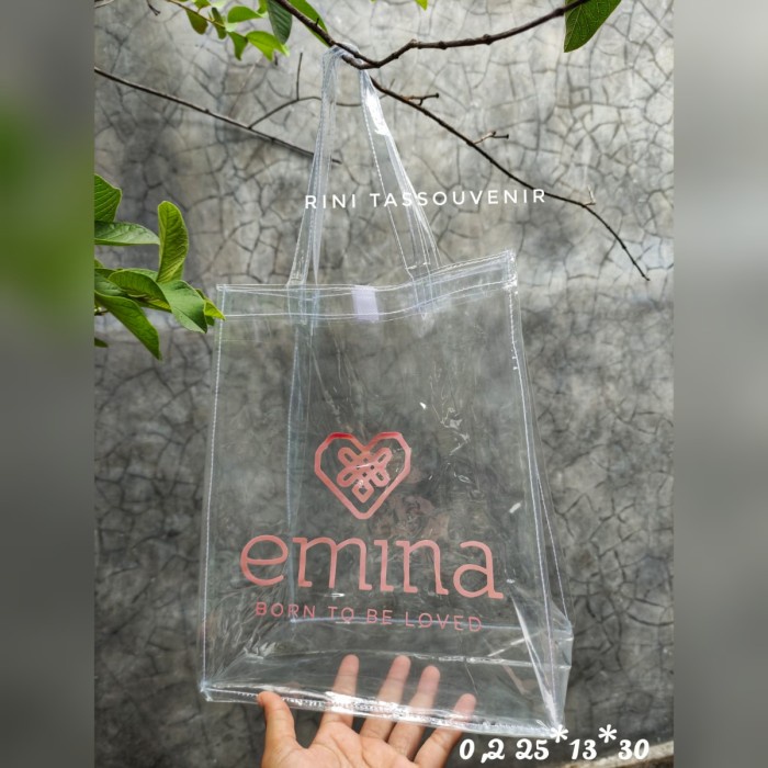 

PROMO Tas mika pvc sablon 25*13*30 - tas mika sablon - Sablon 1 warna, 25*13*30