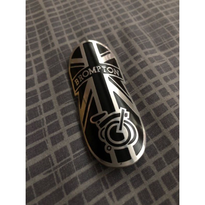 Emblem Sepeda Brompton HeadBadge Stainless Steel