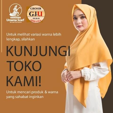 Kerudung Voal Miracle Ultimate Syari Lc Umama Scarf Hijab Syari Polos Terlaris 130X130Cm
