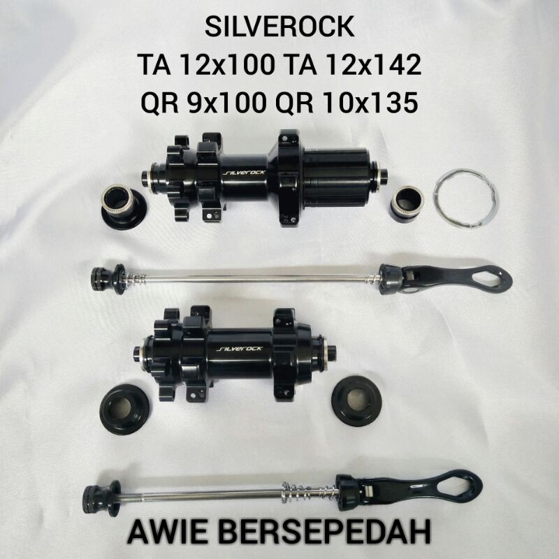 Hub freehub SILVEROCK QR TA 12 x 100 mm 12 x 142 mm 24 hole