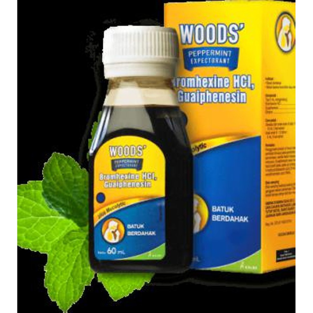  OBAT  BATUK  BERDAHAK WOODS ISI 60ML Shopee Indonesia