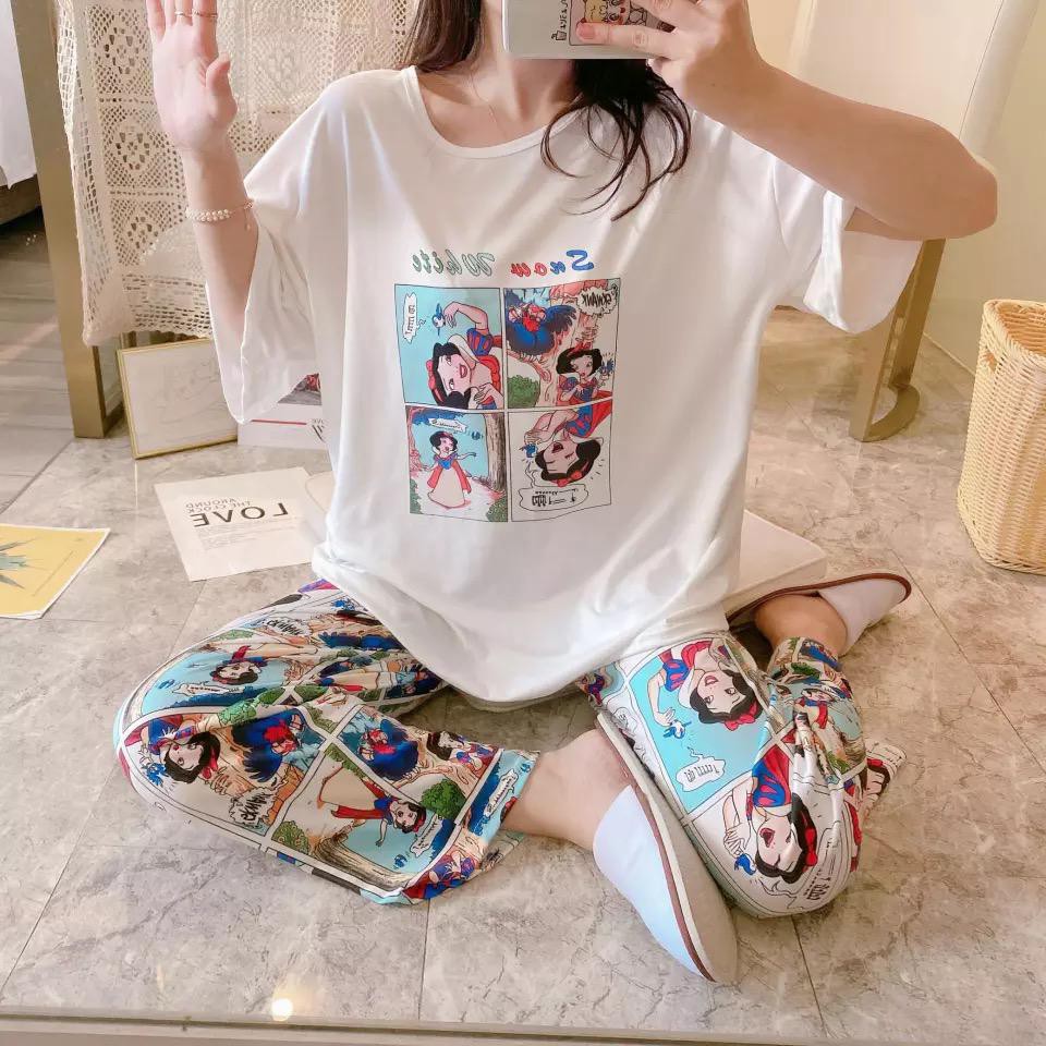Baju Tidur Piyama Set/Piyama Wanita Import/Baju Piyama Celana Panjang/Woman Sleep Wear-2