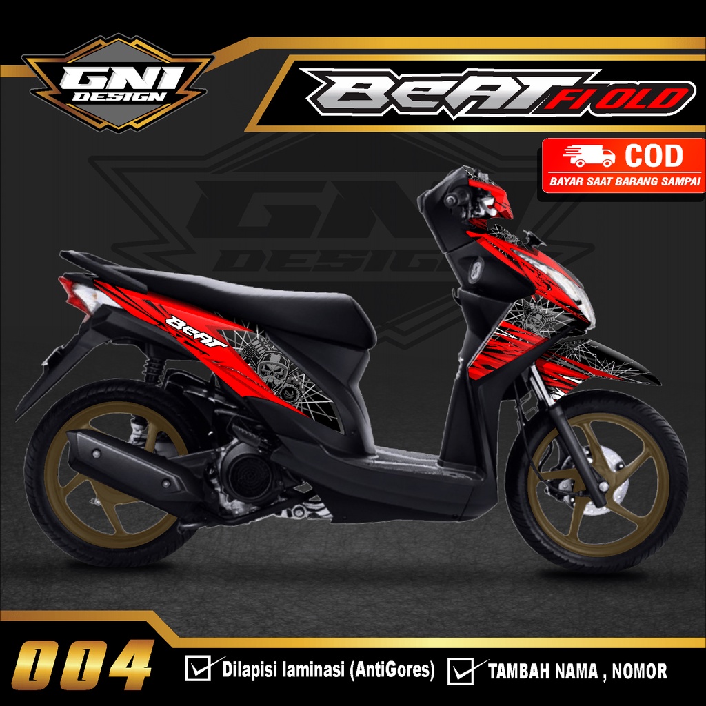 (PROMO MURAH) Decal Sticker Beat injeksi FI ESP OLD full body 2013/2014/2015-Dekal Stiker beat FI LA