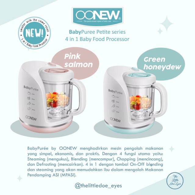 Oonew Baby Pure 4 in 1 Food Processor