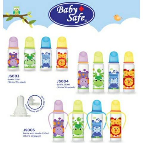 Baby Safe Botol Susu Bayi JS003 125ml / JS004 250ml