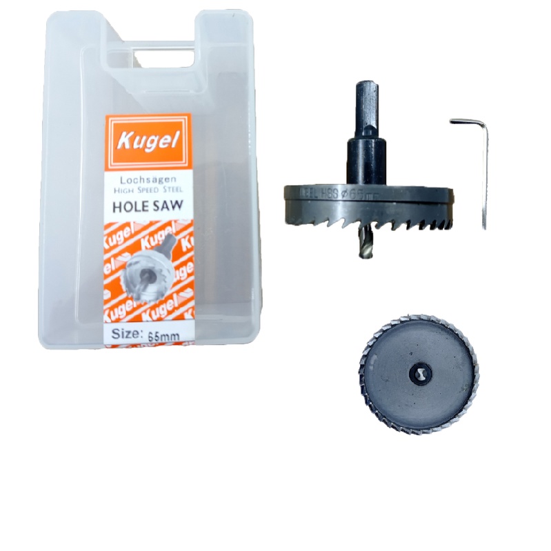 Hole Saw Besi 65mm / HoleSaw Besi 65mm / Mata Bor Besi 65mm KUGEL