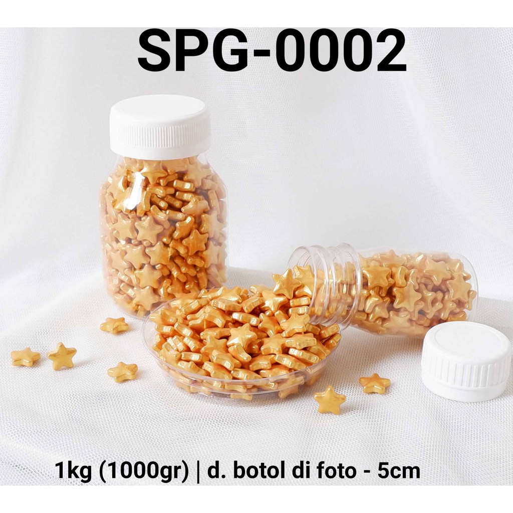

SPG-0002 Sprinkles sprinkle sprinkel 1kg 1 kilo bintang gold emas yamama baking grosir murah sprinkles cake dekorasi mutiara trimit decoration story sprinklestory sprinklesstory sprinkle story yamama baking