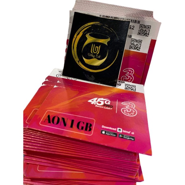 Kartu Perdana TRI AON 1GB
