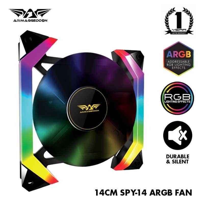 Fan Casing Armaggeddon Tessraxx SPY Series ARGB | Support Aurora SYNC