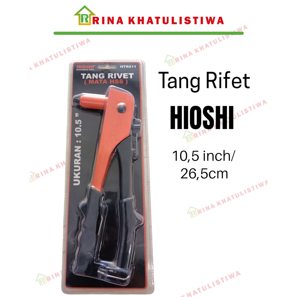Tang Rivet HIOSHI Kepala Swing 11,5inchi | Tang Ripet Hioshi