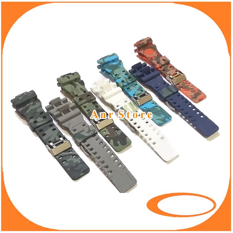 Tali Karet Rubber Casio G-Shock GA-100 GA-150 GA-201 GD-350 Army