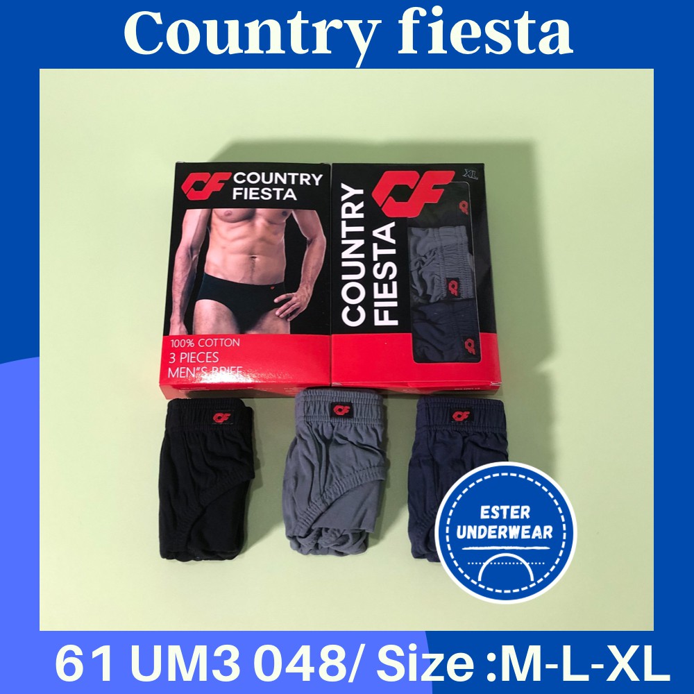 Celana Dalam COUNTRY FIESTA KARET DALAM CF 048 ISI-3 Pcs