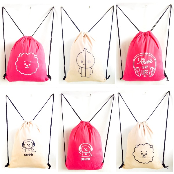 (PART 7 Stringbag Drill) TAS RANSEL SERUT SABLON  | BAHAN PREMIUM | Kiiyoomii