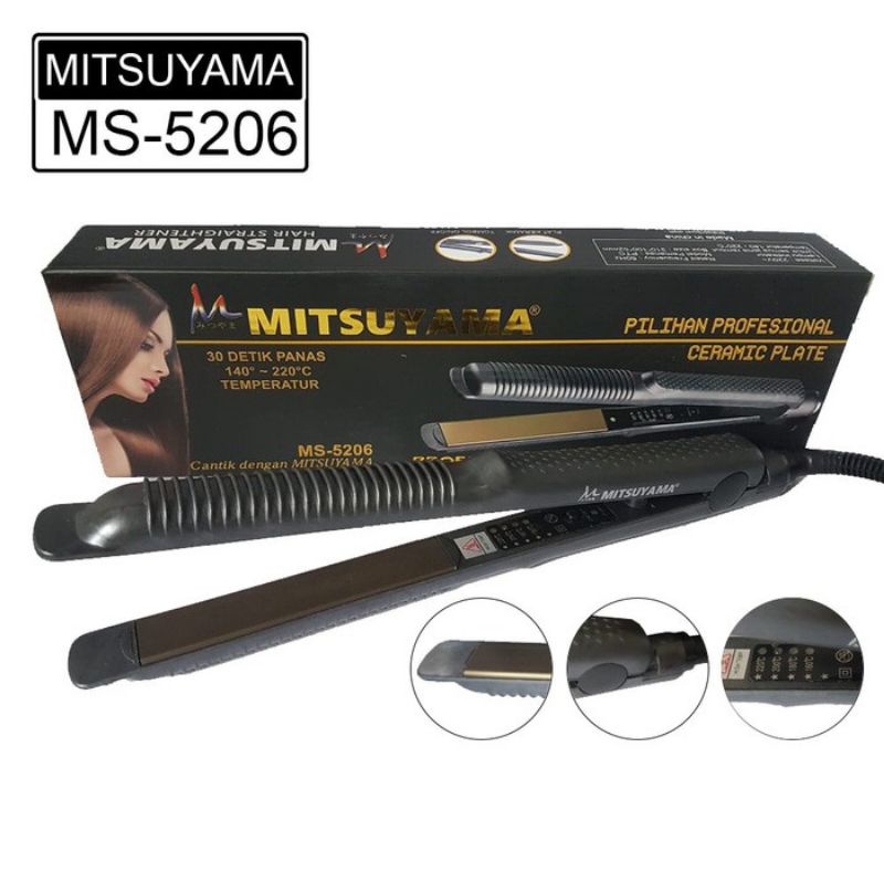 Catokan / Pencatok Rambut Bisa Lurus Dan Keriting Original Mitsuyama MS-5206