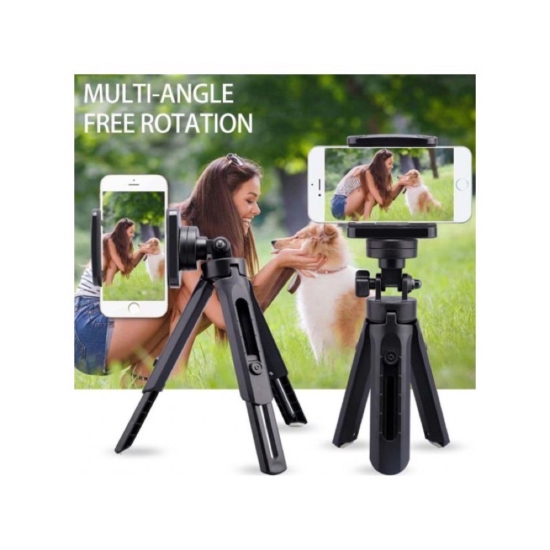 Tripod Mini / Tripod Hp Holder U / Tripod Support mini / Penyangga Hp / Tripod Meja / Tripod Vlogger