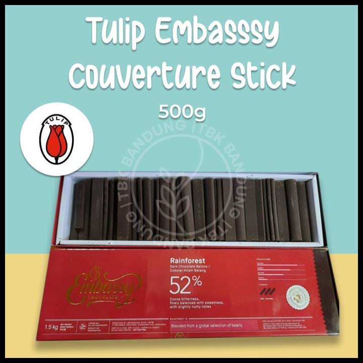 

TERBARUU!! Tulip Chocolate Couverture Embassy Stick 52% TERBARU