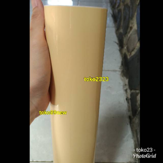 

Stiker warna krem cream glosy