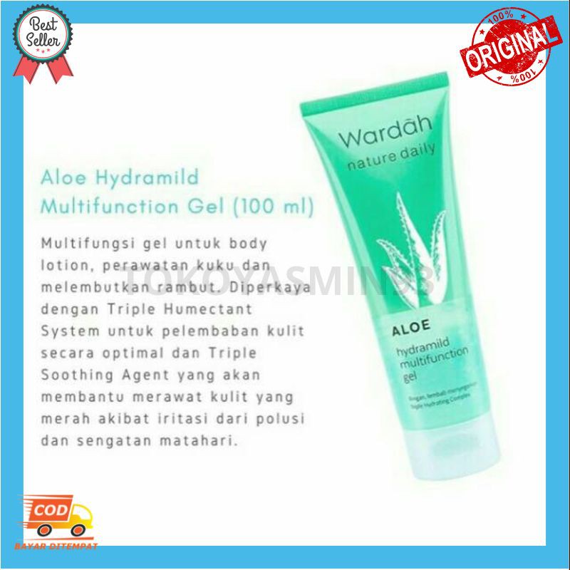 Wardah Aloe Hydramild Multifunction Gel 100 ml Murah