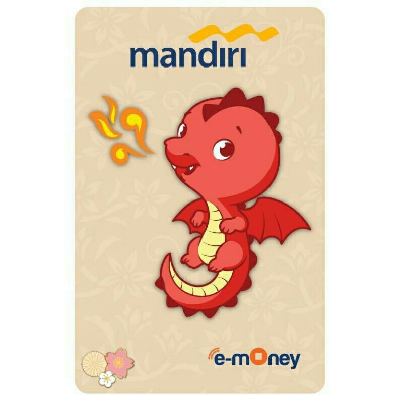 eMoney Mandiri Shio Naga (Dragon) ORI /Like eTOLL Tapcash Flazz or Brizzi