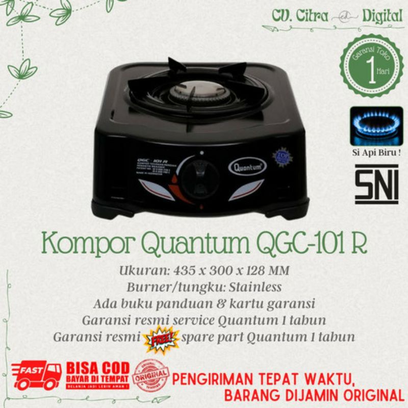 (COD/GRATIS ONGKIR) KOMPOR GAS QUANTUM 101 R 1TUNGKU