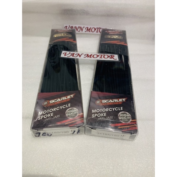 JARI JARI RUJI CRF 150 RING 17 HITAM BLACK SCARLET uk 185/190 1set