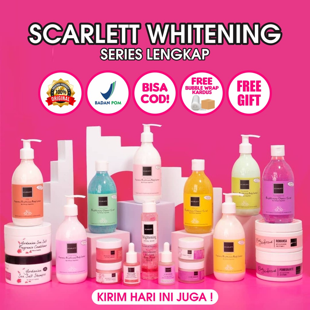 Scarlett Whitening Scarlet Original BPOM Paket Series