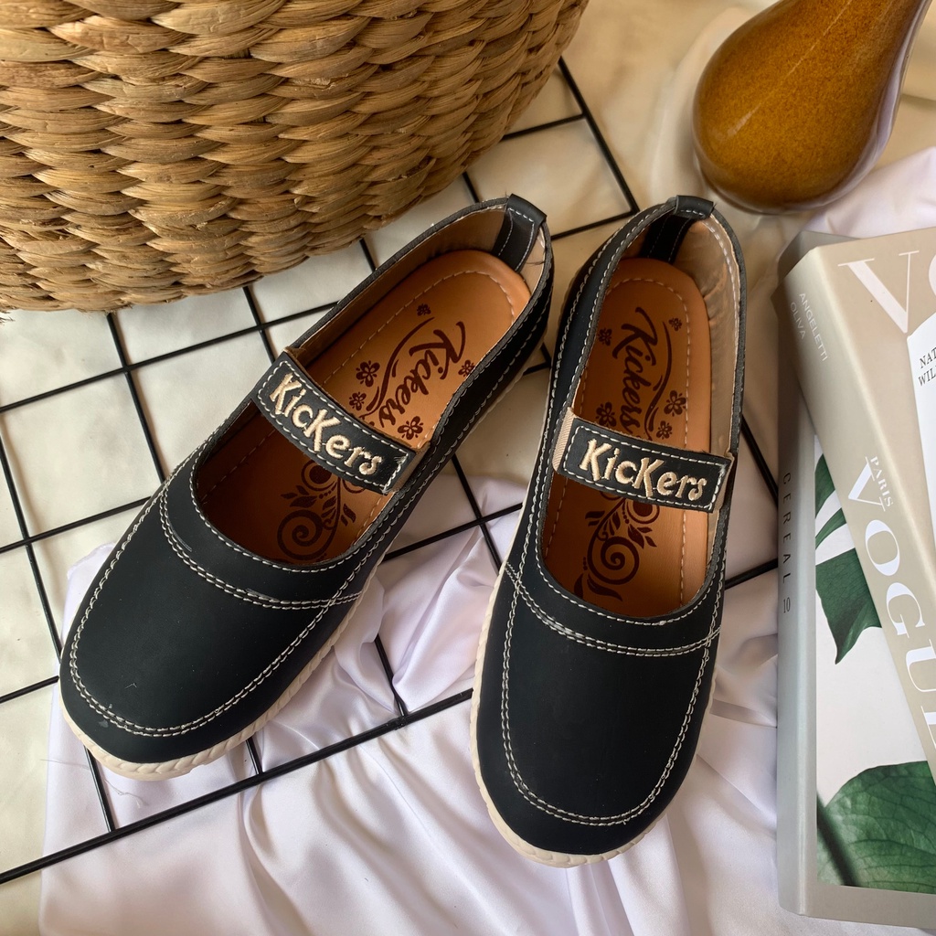 (TANPA KARDUS) SEPATU CEWEK SLP.13 2 FLAT SHOES TERLARIS GRATIS ONGKIR KECE POPULER.TERMURAH VELCRO Sepatu Flats Wanita Loafers Sepatu Wanita Slip on Kasual Terlaris sepatu loafers wanita / sepatu fashion wanita / bisa cod / sepatu wanita