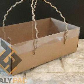 

♬ Box Kraft Mika + tali (23x12x7,5cm) - per 10pcs ☉