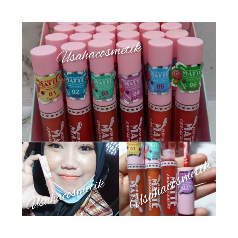 LIP GLOSS SASIMI MATTE PER6PCS NO.S863