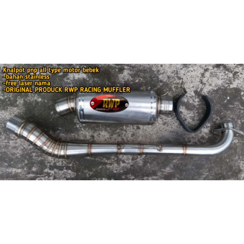 Knalpot racing yamaha bebek knalpot vega knalpot jupiter knalpot blade ORIGINAL PRODUCK RWP RACING