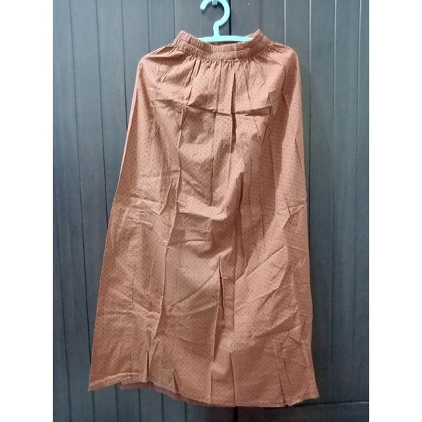 Preloved Rok Orens Polkadot Merah Kecil