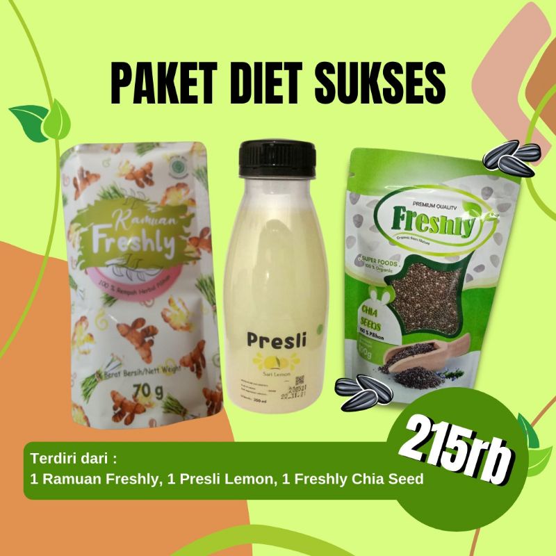 Paket Diet Sukses (1Ramuan+1FL+1Chia)