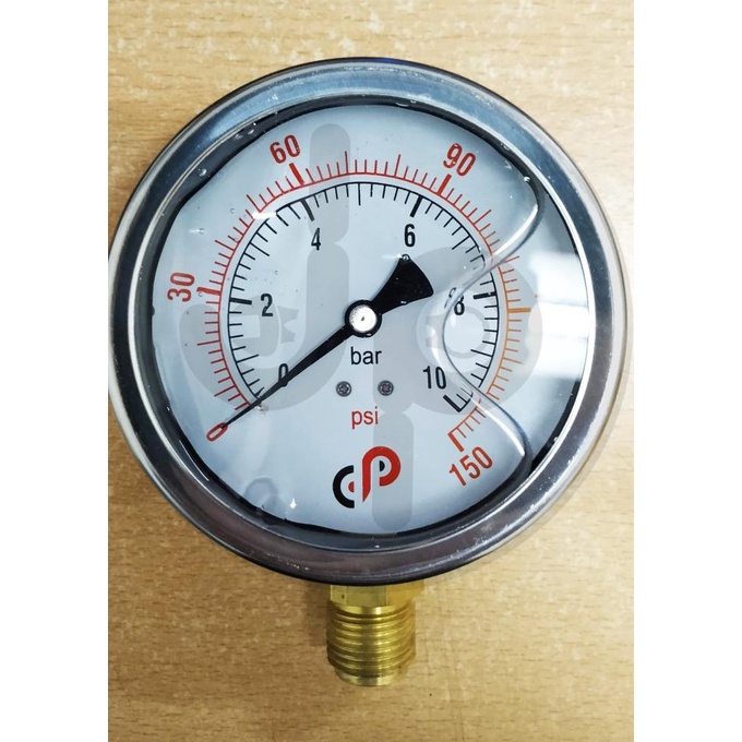 Jual Oil Pressure Gauge 1/2" BSPT|Size : 4 ,10 , 16 , 25, 40, 60 KG ...