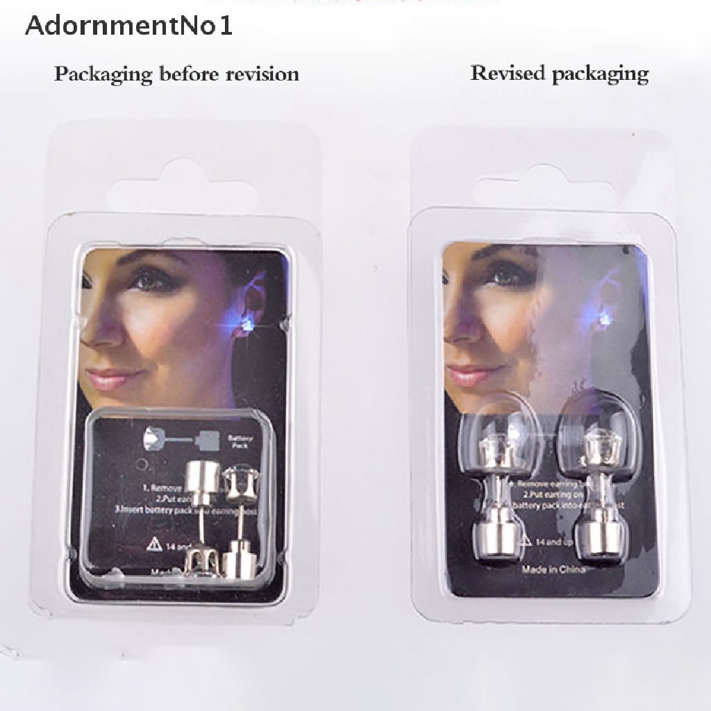 (AdornmentNo1) Anting Tusuk Dengan Lampu LED Untuk Wanita