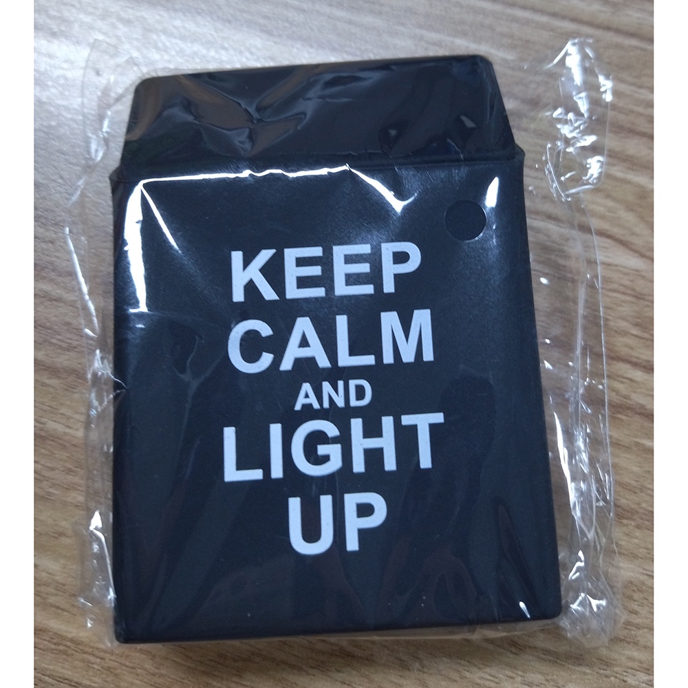 Cover Kotak Rokok Silicone Motif Keep Calm and light Up